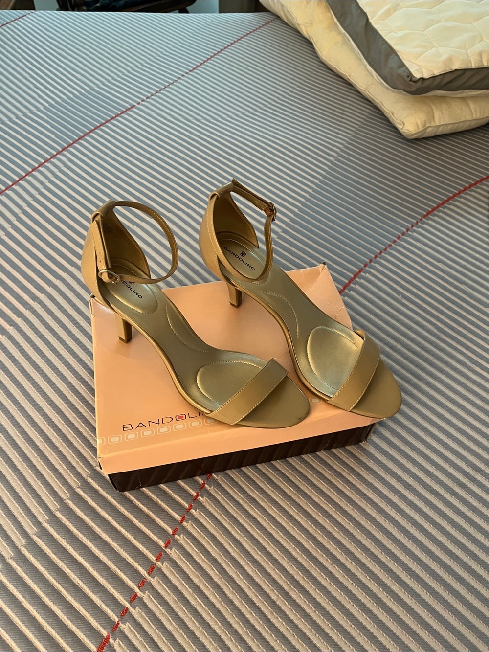 Bandolino Olive Ankle-Strap Heels